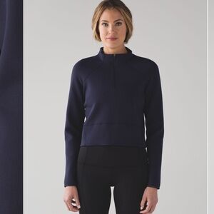 Lululemon Kicking Asphalt 1/2 zip pullover midnight navy size 6 NWT